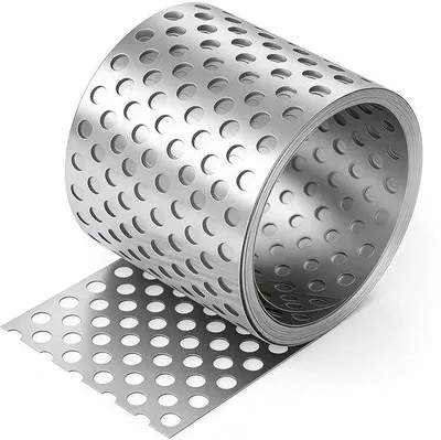 Produktbild von Aluminium-Dachgitter, 7 m x 80 mm - Lochblech - Rostfrei und wetterbeständig