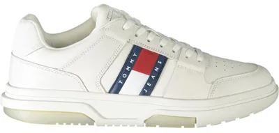 Produktbild von Weißer Herren-Sportschuh: Stylisch mit Kontrastdetails und Logo