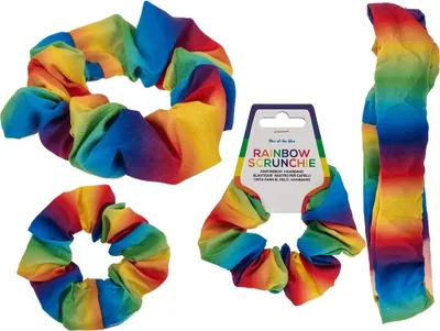 Produktbild von Textil-Haarband, Regenbogen Scrunchie
