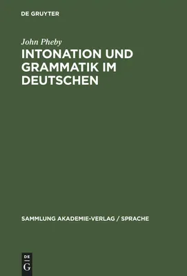 Produktbild von Intonation und Grammatik im Deutschen