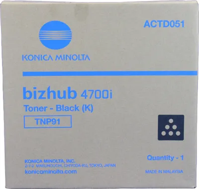 Produktbild von KONICA/MINOLTA Toner black TNP-91 Bizhub 4700i