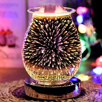 Obrázek produktu pro Elektrická skleněná svíčka s dotykovým stmíváním a funkcí aroma