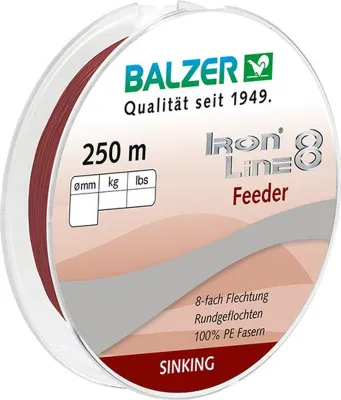 Produktbild von Balzer Iron Line 8 Feeder 250 m Spule 0,08 mm/ 7,2 kg