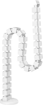 Productafbeelding van Unyqoos® Flexibele kabelklem voor verstelbare bureaus – 1285 mm, 30 verwijderbare segmenten, stabiele montage met schroeven, 0,78 kg