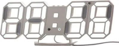 Produktbild von Wecker 3D LED Digitalwecker, 12/24 Stundenanzeige, 22 x 4 x 10 cm