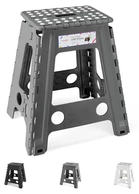 Produktbild von Klapphocker Trittleiter Hocker - Faltbar - Antirutsch - 43 cm - Für Erwachsene