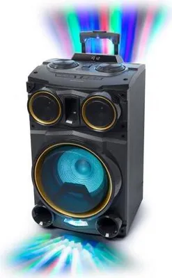 Produktbild von Muse M1938DJ, 500 W, Verkabelt & Kabellos, Schwarz, Drehregler, LED, Multi