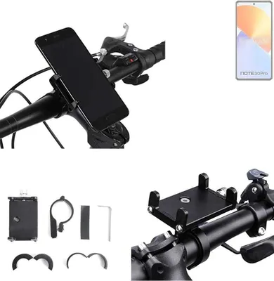 Produktbild von K-S-Trade Handyhalterung für das Fahrrad kompatibel mit Infinix Note 30 Pro Halter Lenkstange Fahrradhalterung Motorrad Bike Mount Befestigung