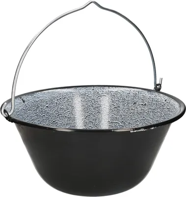 Productafbeelding van Groot emaillen goulashketel voor driepoot-frame - 25 liter