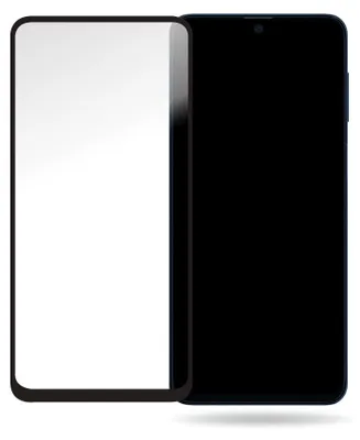 Imagen del producto de Protector de pantalla de vidrio Mobilize, con marco negro, para Samsung Galaxy M51