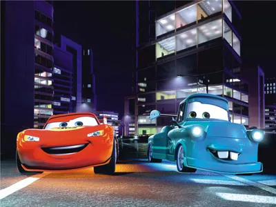 Immagine prodotto di Carta da parati Disney Cars blu, rosso e viola - 600568 - 360 x 270 cm
