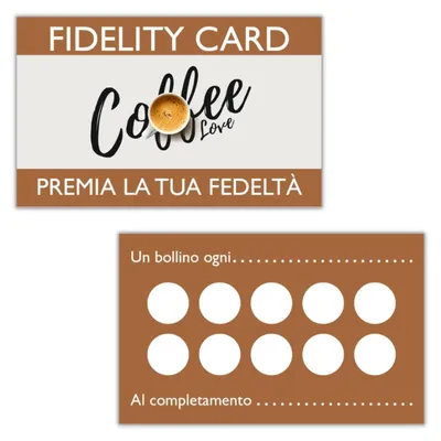 Treuekarten-Set, 50 Stück, 350 g, für Bars & Cafés
