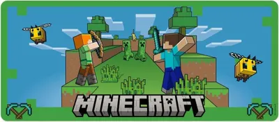 Obrázek produktu pro Minecraft Gaming Desk Mat, Large Size, Non-Slip Surface