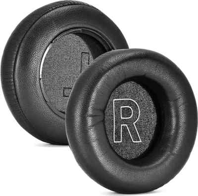 Zdjęcie produktu dla INF Czarne nauszniki ze skóry jagnięcej do B&O Beoplay H9 3rd Gen - 2 sztuki