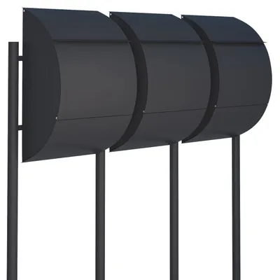 Produktbild von Briefkastenanlage Jumbo for Three in Schwarz