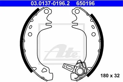 Produktbild von Ate Bremsbackensatz 03.0137-0196.2