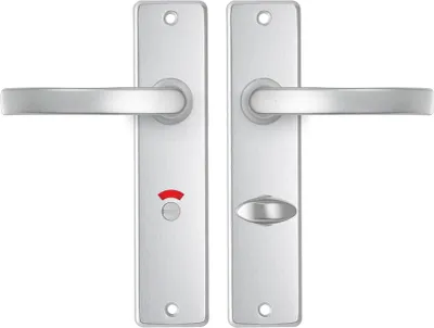 Image de Verrou de sécurité pour fenêtres AXA – Poignée de fenêtre pour fenêtres à battant et à ouvrant – Modèle L – Cylindre – Aluminium blanc – Verrouillable