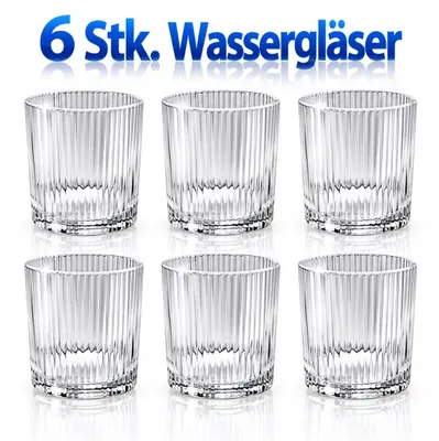 Produktbild von Wassergläser Getränk-Gläser Wasser-Gläser 6er Set Trinkgläser