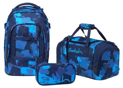 Produktbild von Satch Schulrucksack-Set PACK Blau 3-teilig