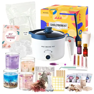 Image de Kits de fabrication de bougies pour adultes - Cire de soja