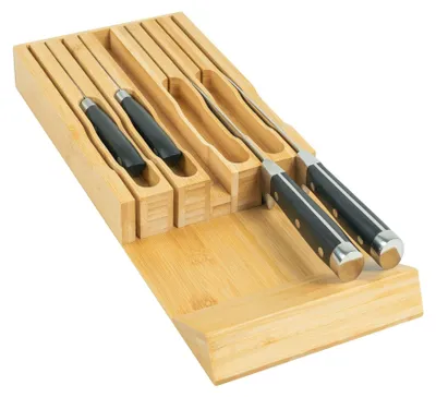 Produktbild von Bambus Messerlade-Organizer für 9 Messer