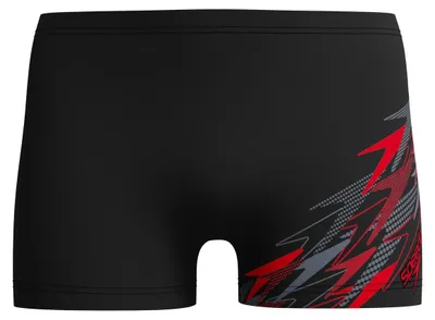 Zdjęcie produktu dla Bokserki kąpielowe męskie Speedo Medley Logo Aquashort czarno-czerwone