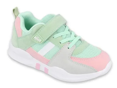 Produktbild von Befado 516Y072 Sportkollektion - Stripe Girl's Green Pink - 39