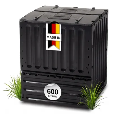 Zdjęcie produktu dla GARANTIA ECO-KING kompostownik 600 l, czarny, Obraz wygenerowany przez AI
