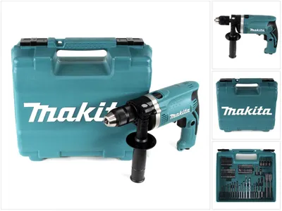 Obrázek produktu pro Makita HP1631KX3 - Rechtwinkelbohrmaschine - Ohne Schlüssel - 1,3 cm - 3200 RPM - 3 cm - 1,3 cm