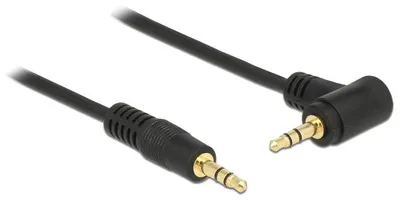 Image de DELOCK Câble jack 3.5mm -> 3.5mm 90° mâle/femelle 1.00m noir