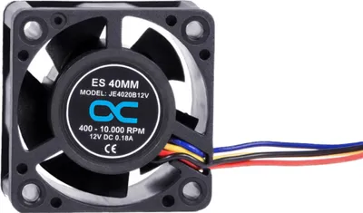 Productafbeelding van Alphacool 24823, Ventilator, 4 cm, 400 omw/min, 10000 omw/min, 20,39 m³/u, Zwart