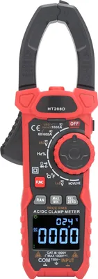 Zdjęcie produktu dla YDuupxe Cyfrowy miernik cęgowy - miernik cęgowy - multimetr cęgowy 6000 zliczeń zakres samochodowy AC DC - tester napięcia i prądu z wyświetlaczem LCD NCV - podświetlenie do samochodów HVAC