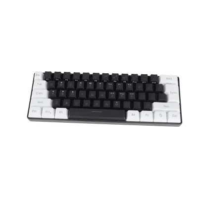 Obrázok produktu pre Mini RGB klávesnica, drôtová herná klávesnica, drôtová klávesnica, 61 klávesov, ergonomická klávesnica, herná klávesnica