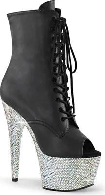 Produktbild von BEJEWELED-1021-7 Damen Booties von Pleaser, Schwarz EU 39, US 9
