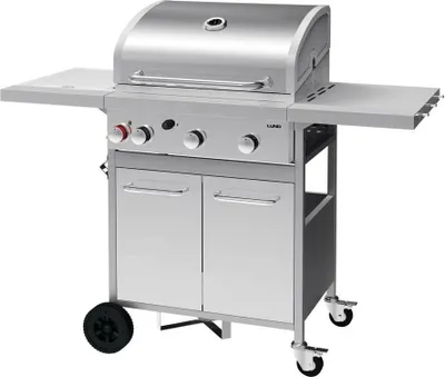Produktbild von Gasgrill 12,8kW, 3+1 Brenner, Edelstahl