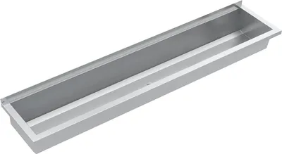 Immagine prodotto di KWC AR vasca di lavaggio, PLANOX, acciaio inox, W.-Mont., 1800x210x382 mm, senza banco di lavoro