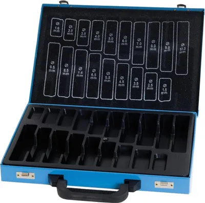 Produktbild von FORMAT Metallmagazin leer blau 170-teilig DIN 338, jeweils steigend:0,5 mm