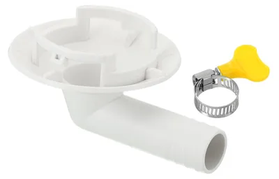 Ablaufschlauchverbinder 42 mm für Klimaanlage, 1 Stück, weiß