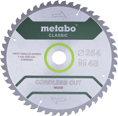 Immagine prodotto di Metabo Sägeblatt cordless cut wood - classic extra dünne Schnittbreite 628690000