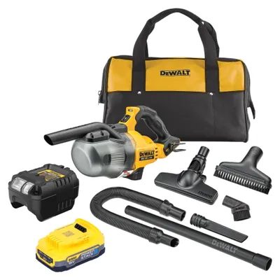 Zdjęcie produktu dla Odkurzacz akumulatorowy DeWalt DCV 501 LE1 18 V 0,7 l klasa pyłu L + 1x akumulator Powerstack 1,7 Ah + ładowarka