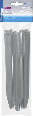 Obrázok produktu pre Tentpeg 22 cm kovový polguľatý 10 kusov v sáčku