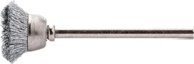 Image de Brosse boisseau miniature en acier inoxydable 18x0,1mm Lessmann