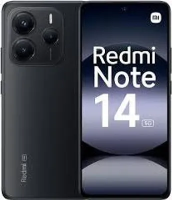 Immagine prodotto di Xiaomi Redmi Note 14 | Midnight Black | 6,67 " | AMOLED | 1080 x 2400 pixel | Mediatek | RAM interna 6 GB | 128 GB | Dual SIM | 5G | Risoluzione fotocamera principale 50+8+2 MP | Risoluzione fotocamera secondaria 20