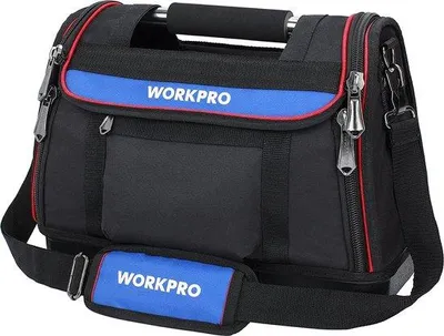 Obrázek produktu pro Přepravní taška 40 x 21 x 29 cm, polyester 600D, otevřená montážní taška s držadlem, voděodolné plastové dno a nastavitelný ramenní popruh
