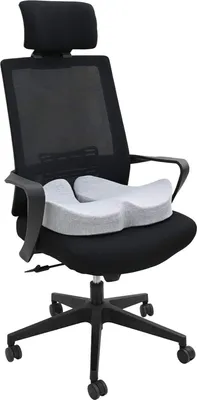 Immagine prodotto di Cuscino per seduta vidaXL, in schiuma viscoelastica, grigio chiaro, 48 x 42 x 11,5 cm