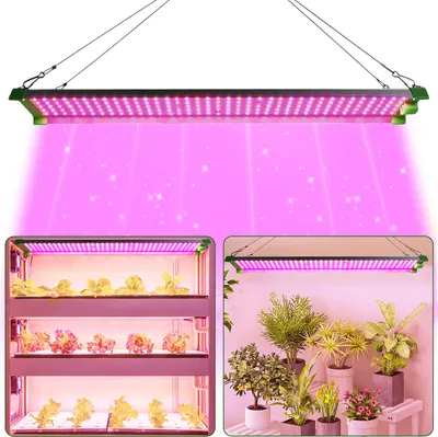 Obrázok produktu pre LED rastlinná lampa s plným spektrom 85 W, LED rastlinná lampa s vysokou hodnotou PPFD, závesná rastlinná lampa pre izbové rastliny, skleníky, zeleninu, kvety a ovocie (Rosa Light)