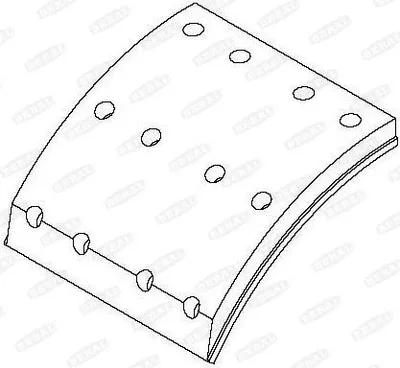 Produktbild von BERAL Bremsbelagsatz Trommelbremse KBL19146.0-1561 180mm 9,36kg