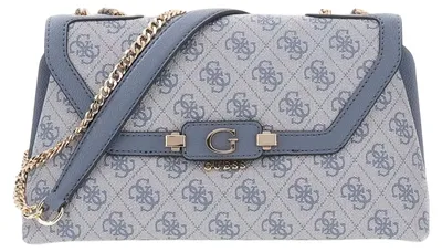 Immagine prodotto di Borsa a tracolla Guess Lindsey, colore grigio scuro, con logo