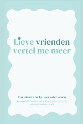 Productafbeelding van Vriendenboek voor Volwassenen - Interactief en Leuk