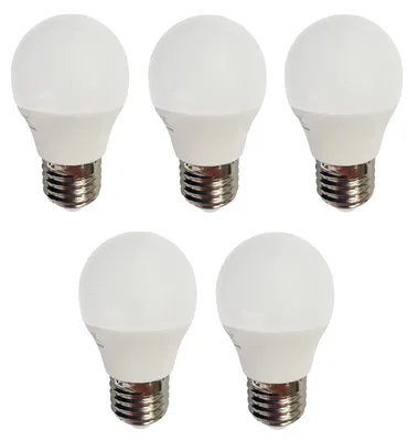 Produktbild von 5 x LED Glühlampe Glühbirne Tropfen Kugel E27 4W Ersatz für 25W 320lm 3000K 230V
